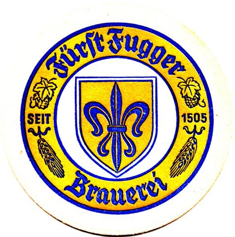 babenhausen mn-by frst fugger rund 2a (215-frst fugger brauerei-blaugelb)